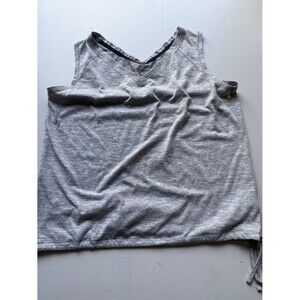 Columbia Sleeveless V-Neck womens Tank Top Heather Gray thin light A10